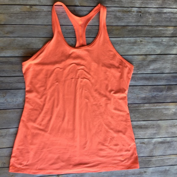 Neon charged orange racerback tank - Picture 2 of 5